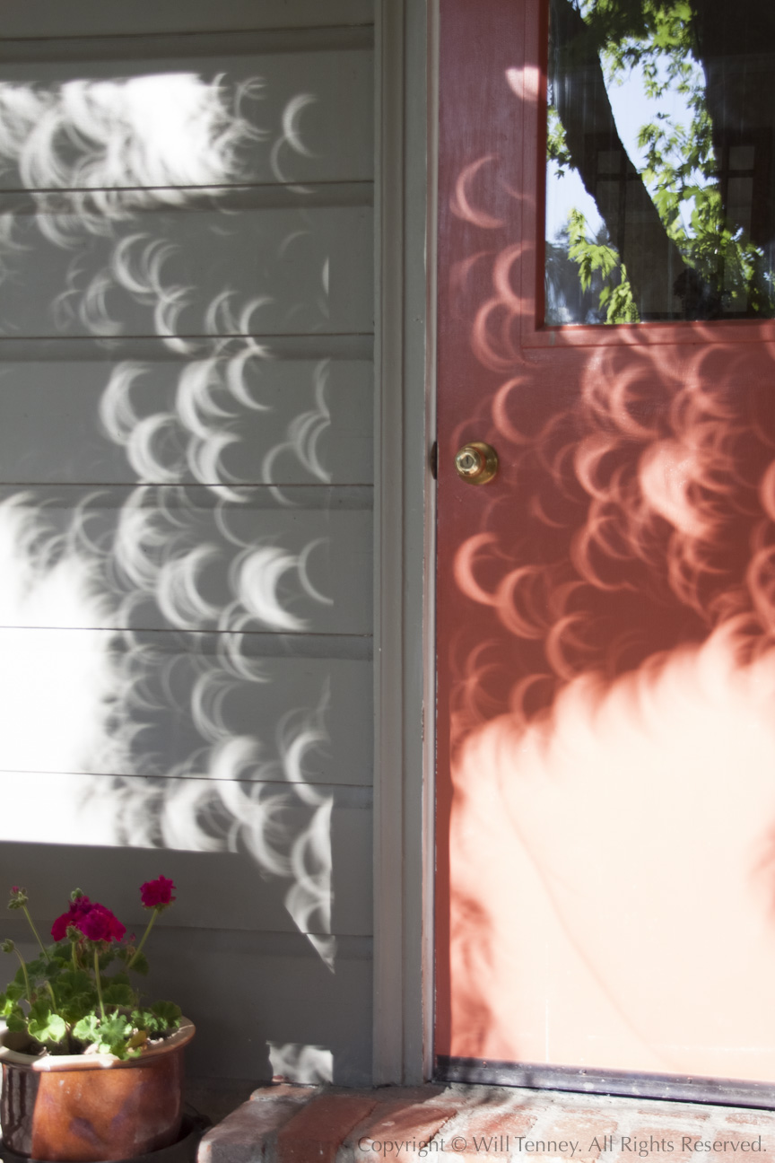 Solar Eclipse Tracks: Photograph by Will Tenney