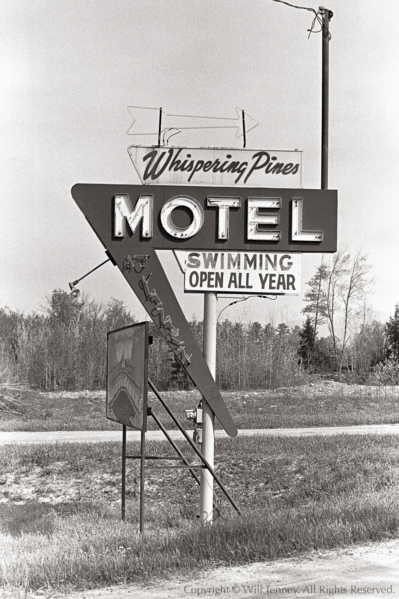 Whispering Pines Motel: Photograph by Will Tenney